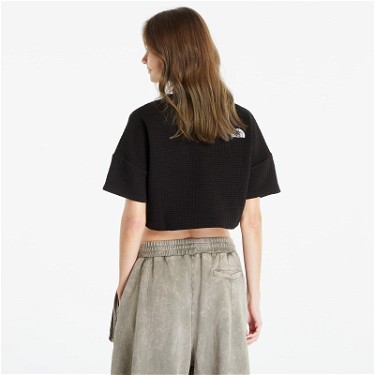 Crop topok The North Face Mhysa Short Sleeve Top TNF Black Fekete | NF0A853XJK31, 1