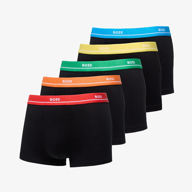 Boxerek BOSS 5-Pack Essential Trunk Multicolor Fekete | 50489616-999