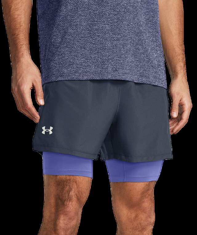 Rövidnadrág Under Armour Launch 2 in 1 Shorts Szürke | 1382640-044