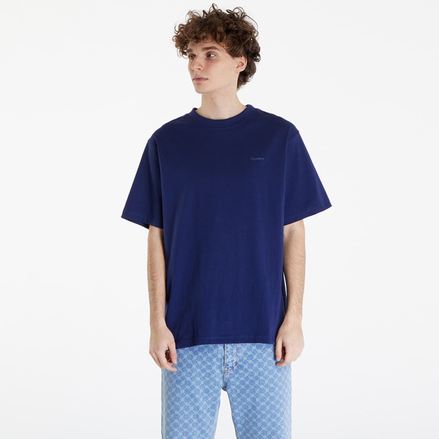 Essential T-Shirt With Tonal Print Blue