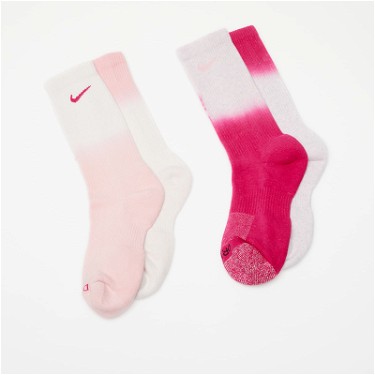 Zoknik és harisnyanadrágok Nike Everyday Plus Cushioned Crew Socks 2-Pack Rózsaszín | FQ1355-903, 5
