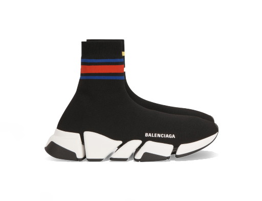 Sneakerek és cipők Balenciaga Speed 2.0 Stripped Black W Fekete | 674608W2F601467