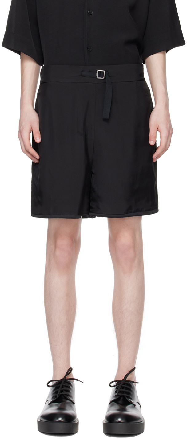 Rövidnadrág Jil Sander Oversized Reversible Shorts Fekete | J22MU0117_JTN323