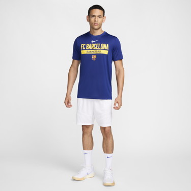 Póló Nike FC Barcelona Basketball T-Shirt Sötétkék | DZ4653-455, 2