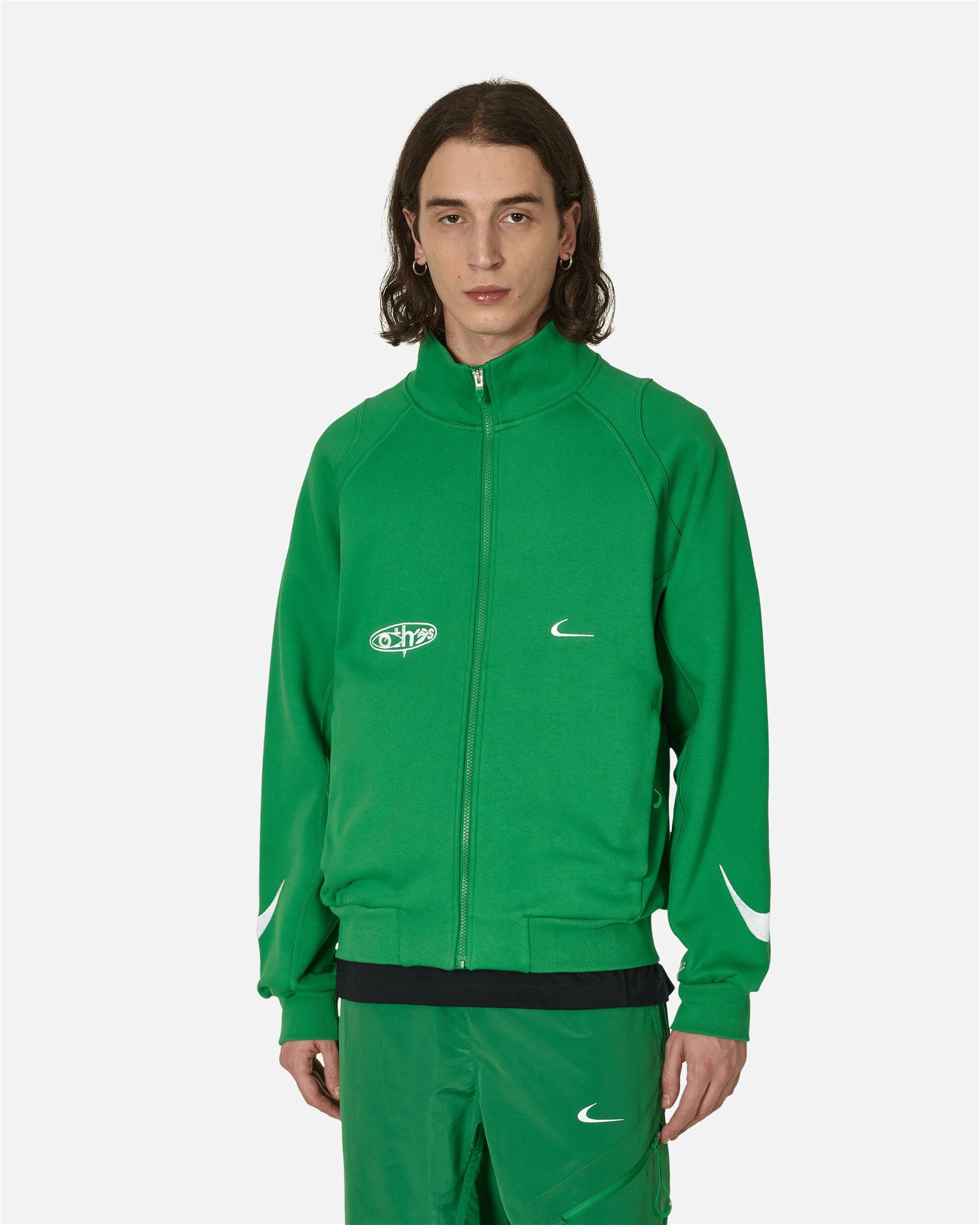 Dzsekik Nike Off-White x Track Jacket "Kelly Green" Zöld | DV4389-389, 0