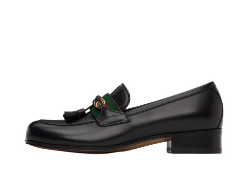 Sneakerek és cipők Gucci Web Interlocking G Loafers "Black" Fekete | 741407 1W610