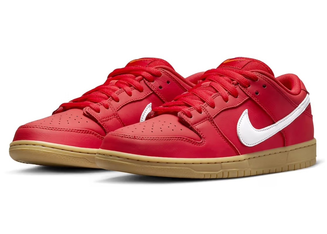 Sneakerek és cipők Nike SB Dunk Low University Red Gum 
Piros | FJ1674-600, 0