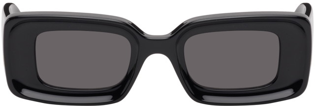 Napszemüveg Loewe Black Rectangular Sunglasses Fekete | LW40101IW4601A 192337118555