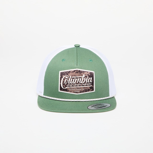 Kupakok Columbia Flat Brim Snapback Cap Zöld | 2032021352