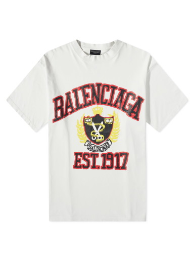 Póló Balenciaga College Tee Fehér | 739784-TOVK1-9012