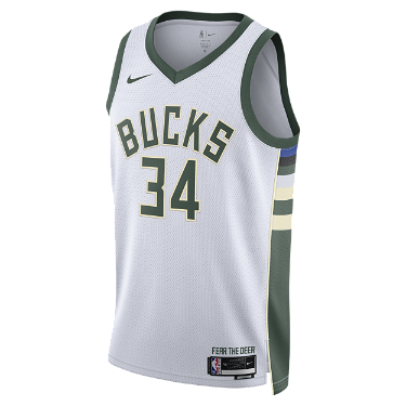 Sportmezek Nike Milwaukee Bucks Association Edition 2022/23 Dri-FIT NBA Swingman Jersey Fehér | DN2084-100, 3