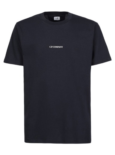 Póló C.P. Company 30/1 Jersey Compact Logo T-Shirt Fekete | 13CMTS048A006011W888