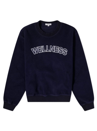 Sweatshirt Sporty & Rich Wellness Sherpa Sweatshirt Sötétkék | CR666NA