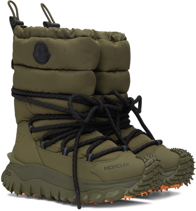 Ruházat Moncler Khaki Trailgrip Après Boots Zöld | I209A4H00030M3234