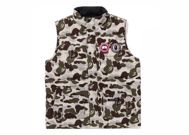 Mellények BAPE BAPE x Canada Goose Freestyle Vest Grey Szürke | 1J73-144-902