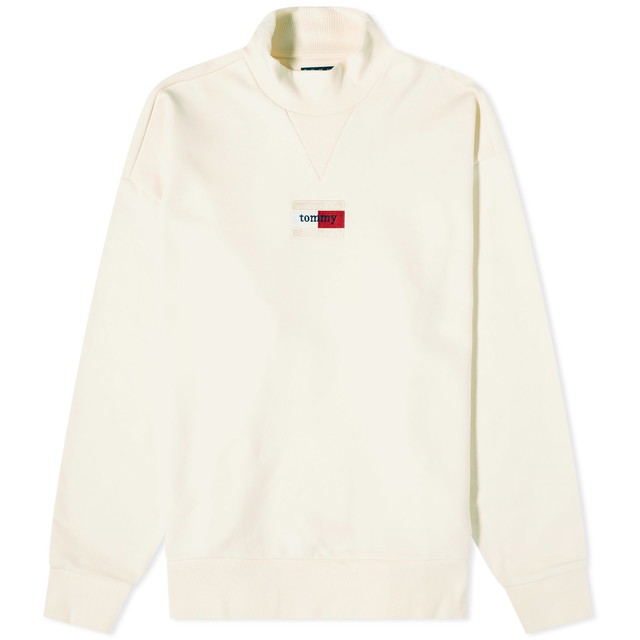 Sweatshirt Tommy Hilfiger Essential Mockneck Bézs | DM0DM16518ZQE