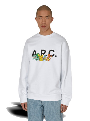 Pulóver A.P.C. Pokémon x Crewneck Fehér | COGVF-H27856 AAB