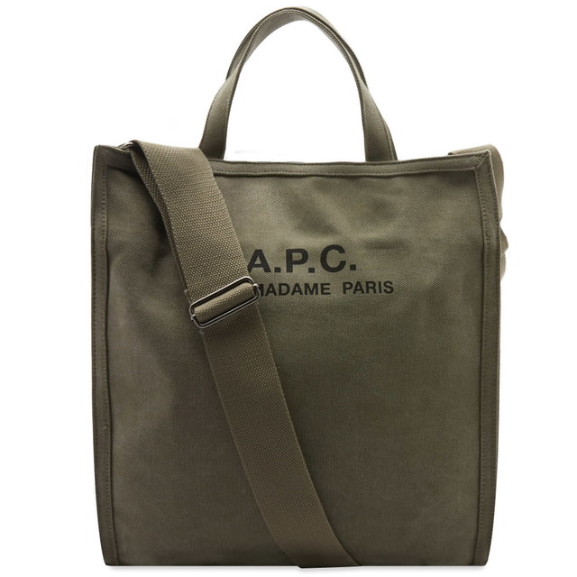 Vászontáskák A.P.C. Recuperation Heavy Canvas Tote Bag Zöld | CODBM-H61318-JAA