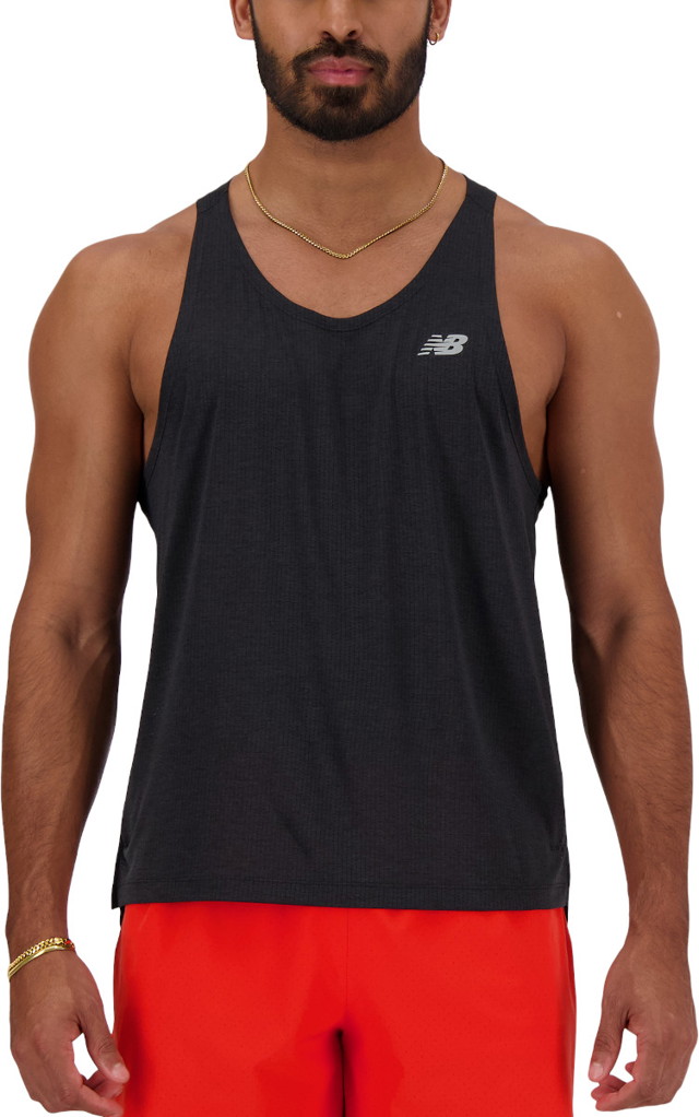 Trikók New Balance Athletics Singlet Fekete | mt41250-bk