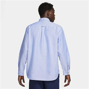 Ing Nike Life Long-Sleeve Oxford Button-Down Shirt Kék | FN3125-101, 4