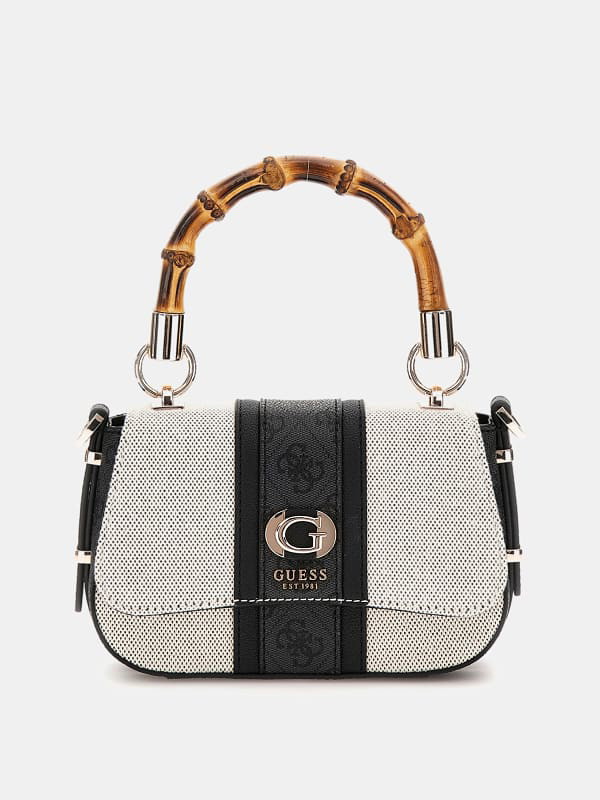 Kézitáskák GUESS Kerima 4G Logo Mini Handbag Fehér | HWAG9337780