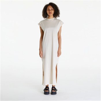 Urban Classics Dresses Ladies Long Extended Shoulder Dress Whitesand TB6027-02903