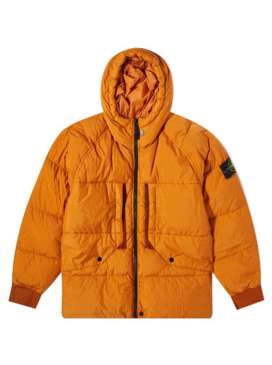 Crinkle Reps Hooded Down Jacket