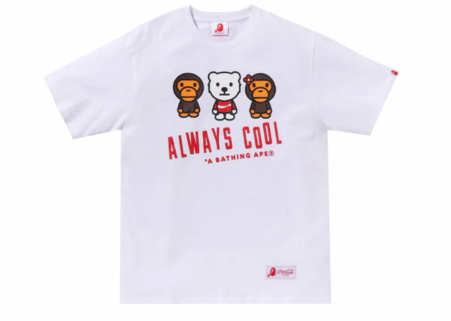 Póló BAPE BAPE x Coca-Cola Milo Tee White Fehér | 2J73-110-903