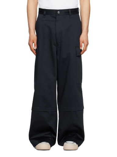 Oldalzsebes nadrágok AMI Pocket Cargo Pants Sötétkék | HTR302.CO0009