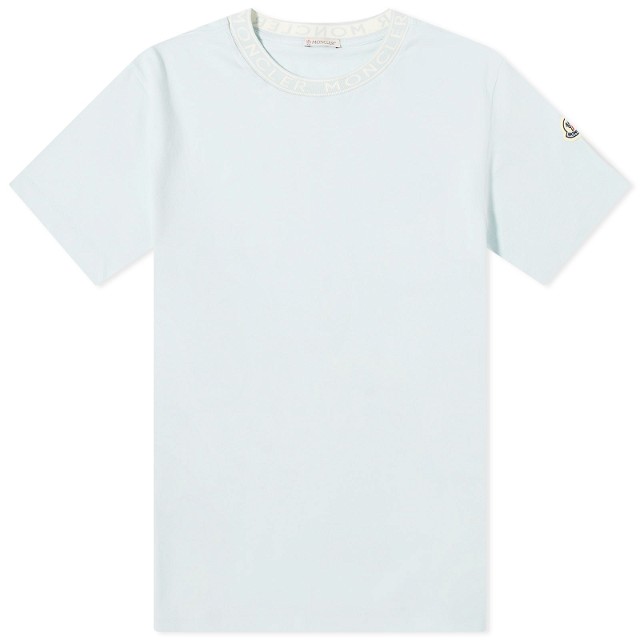 Póló Moncler Collar Logo T-Shirt Light Fehér | 8C000-24-8390T-70C