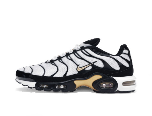 Sneakerek és cipők Nike Air Max Plus White Black Metallic Gold Fehér | CZ9188-001