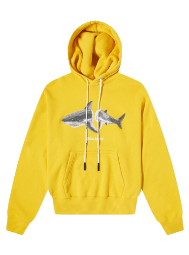 Sweatshirt Palm Angels Shark Popover Hoody Sárga | PMBB058S22FLE0051809