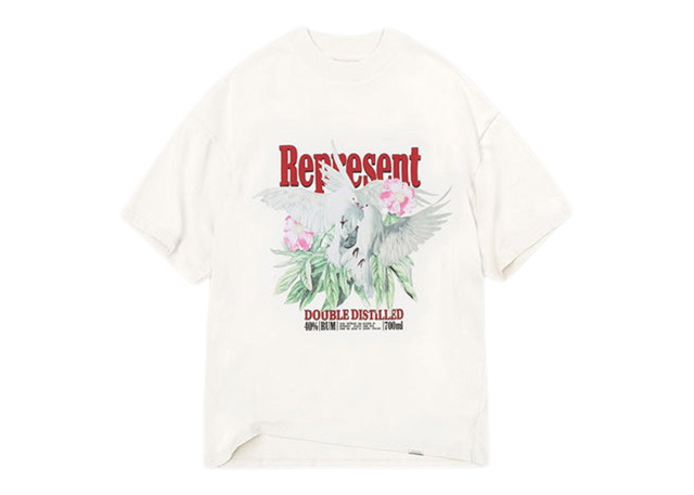 Póló Represent Clo Represent Double Distilled T-shirt Flat White Fehér | M05236-72