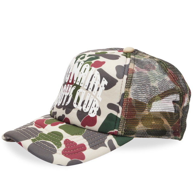 Kupakok BILLIONAIRE BOYS CLUB Duck Camo Arch Logo Trucker Cap Zöld | B23452-MLT