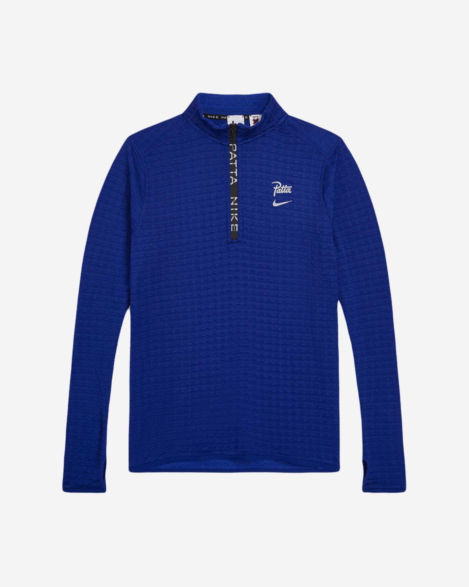 Póló Nike Patta Running Team Half-Zip Longsleeve Deep Royal Blue Kék | FJ3069-455, 0