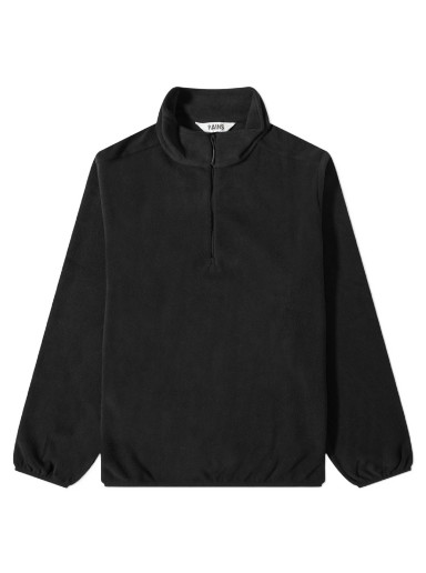 Sweatshirt Rains Quarter Zip Fleece Sweat Fekete | 18380-01