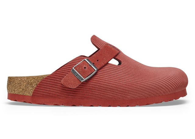 Sneakerek és cipők Birkenstock Boston Embossed Corduroy Suede Sienna Red 
Piros | 1025645/1025689