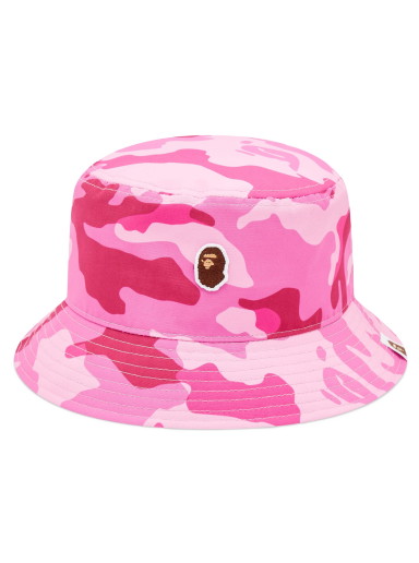 Kalapok BAPE Woodland Camo Bucket Hat Pink Rózsaszín | 001HTJ302002L-PNK