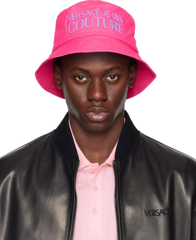 Kalapok Versace Couture Pink Logo Bucket Hat Rózsaszín | E76GAZK04_EZG268