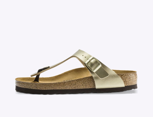 Sneakerek és cipők Birkenstock Gizeh BS Gold Narrow Fit W Fémes | 1016109