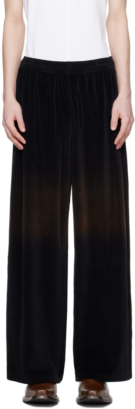 Nadrág Acne Studios Embossed Trousers Fekete | CK0105-