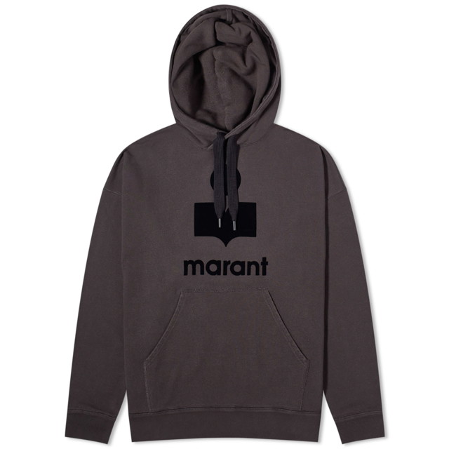 Sweatshirt ISABEL MARANT Miley Logo Hoodie Fekete | 24PSW0027HA-B1M18H-02FK