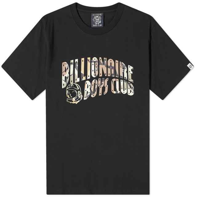 Póló BILLIONAIRE BOYS CLUB Camo Arch Logo T-Shirt Fekete | B24133-BLK