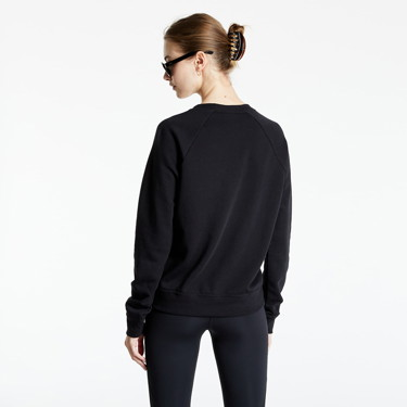 Sweatshirt Nike Sportswear Essential Fleece Crew Fekete | BV4110-010, 2