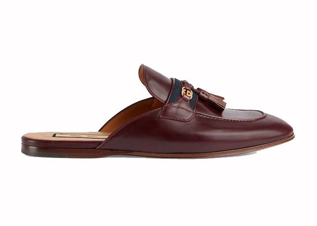 Sneakerek és cipők Gucci Interlocking G Web Slippers Bordeaux Burgundia | 655580 1W610 6060