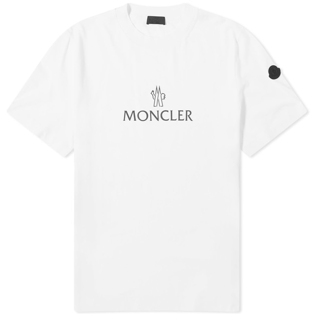 Póló Moncler Text Logo T-Shirt White Fehér | 8C000-60-829H8-001