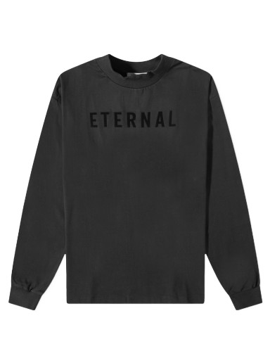 Póló Fear of God Long Sleeve Eternal Cotton Tee Fekete | FGE50-002AJER-001