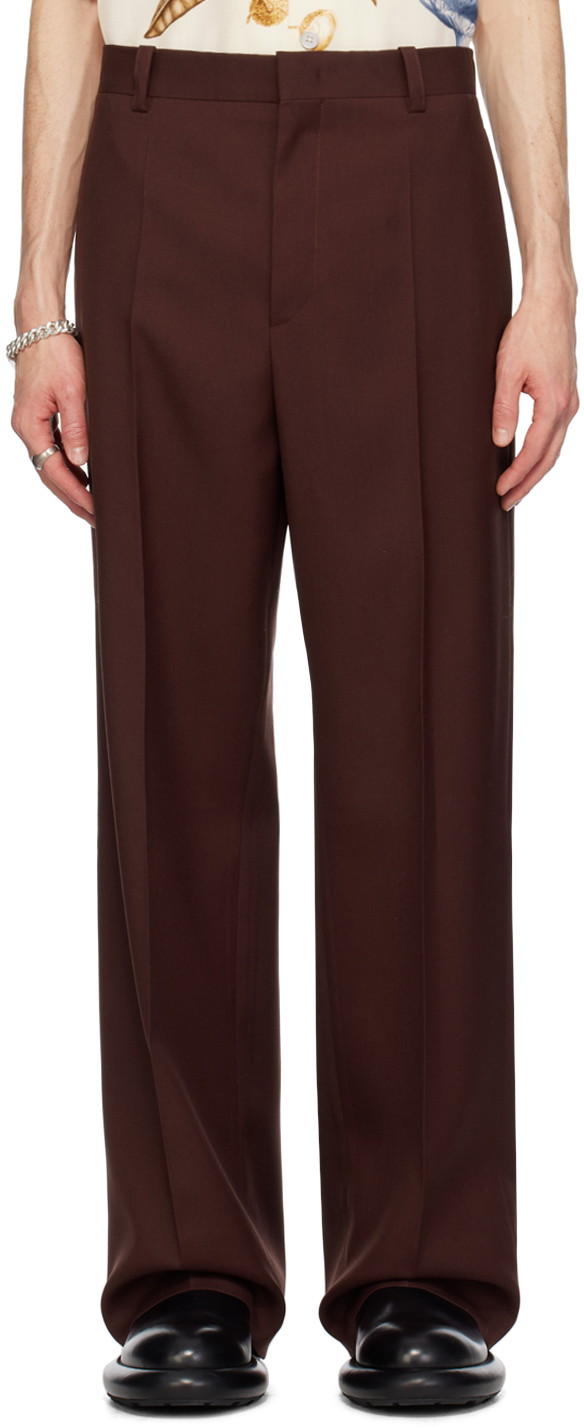 Nadrág Jil Sander Creased Trousers Barna | J22KA0167_J41136