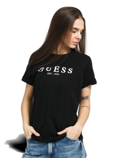 Póló GUESS Roll Cuff Tee Fekete | W0GI69R8G01-JBLK