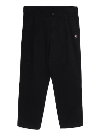 Nadrág BAPE One Point Loose Fit Chino Pants Fekete | 1J30-152-002
